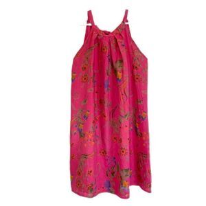 Bella Umbra Floral Halter Sun Dress 2X Pink